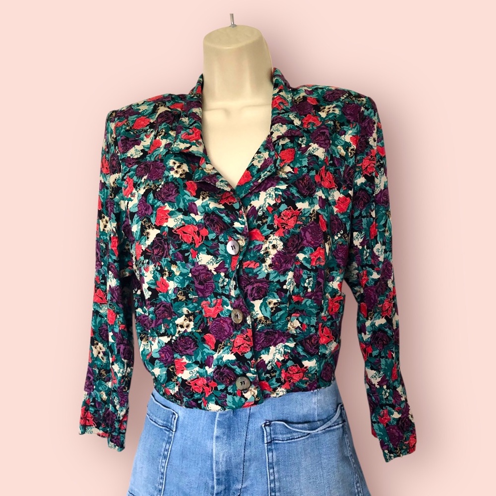 Vintage Floral Blazer - Picture 9 of 11